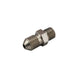 Turbosmart 1/8in NPT to -4AN stainless steel male fitting for automotive fluid connections, shown in close-up.