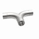 MagnaFlow 2.50-inch stainless steel smooth transition T connector pipe with 90/90 degree bends for exhaust systems.