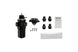 Turbosmart FPRF8 black fuel pressure regulator and filter, compact automotive part for precise fuel system regulation.