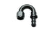 Vibrant aluminum -10AN push-on 180-degree hose end fitting, showcasing the durable metallic finish and precise design.