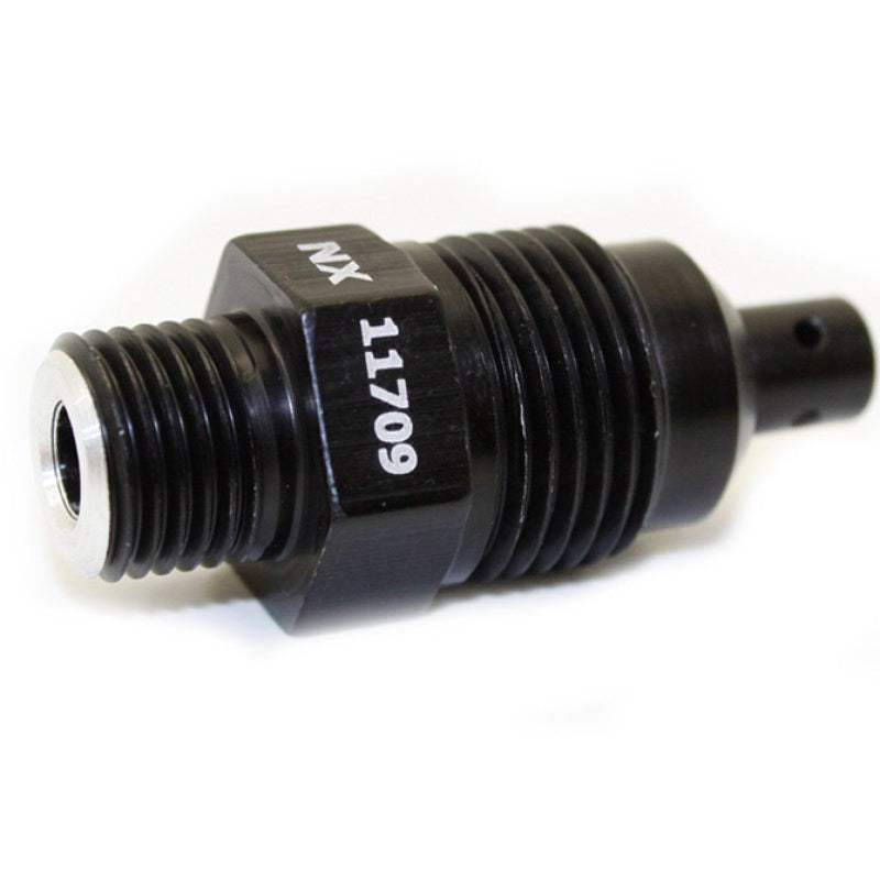 Nitrous Express NHRA Safety Blow-Off kit with 3000 PSI rating, fitting all NX valves with female threads for blow-down safety.