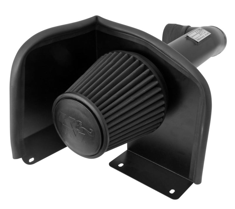 K&N cold air intake kit for 2009-2013 Chevy Silverado, Avalanche, Suburban, GMC Yukon, black performance intake system.