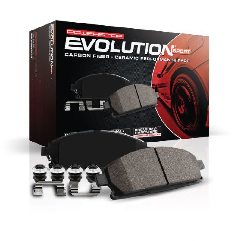 PowerStop Z23 Evolution Sport brake pads for 2016-2019 Cadillac ATS, front performance brake pads with hardware included.