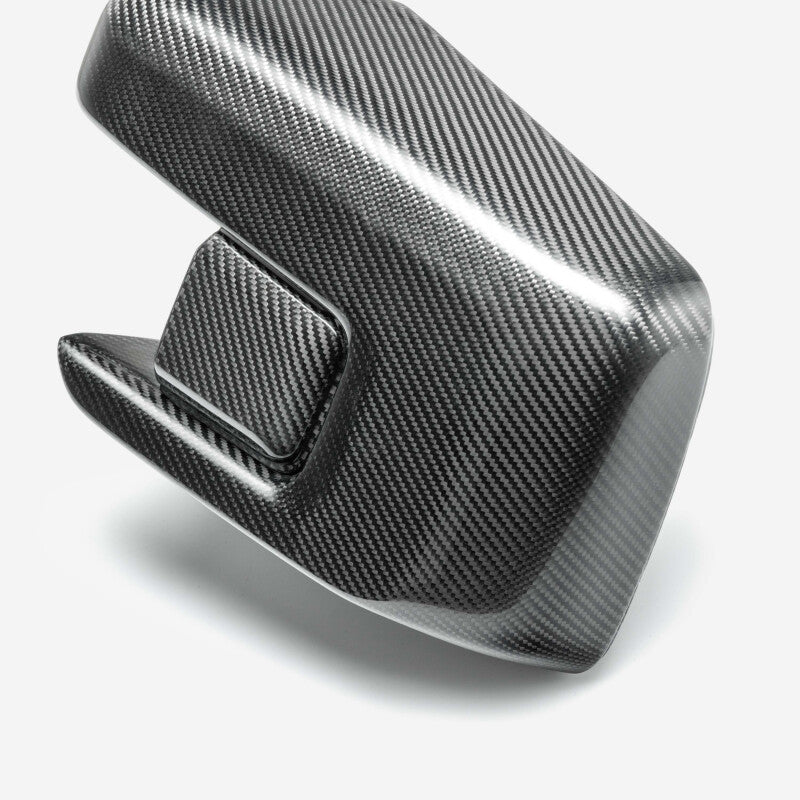 Anderson Composites carbon fiber mirror caps for 2021-2025 Ford F-150, lightweight and sleek automotive accessory.