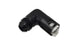 Vibrant 90 Degree Aluminum AN to Female Quick Connect fitting with -6AN size and 0.3125-inch hose connection, for high-performance automotive use.