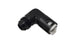 Vibrant 90 Degree Aluminum AN to Female Quick Connect fitting for -6AN hoses, 0.375-inch hose size, lightweight and durable.