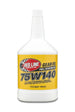 Red Line 75W140 gear oil quart container, high-performance gear oil for transmissions and differentials, durable and synthetic.