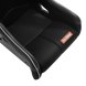 RaceQuip FIA containment racing seat in large size, black with side bolsters and harness openings for high-performance motorsport safety.