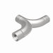 MagnaFlow stainless steel 2.50-inch smooth transition T connecting pipe with 90/90 degree bends for exhaust systems.