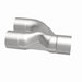 MagnaFlow Y pipe, 2.50-inch stainless steel, 90-degree smooth transition Y pipe for exhaust systems.