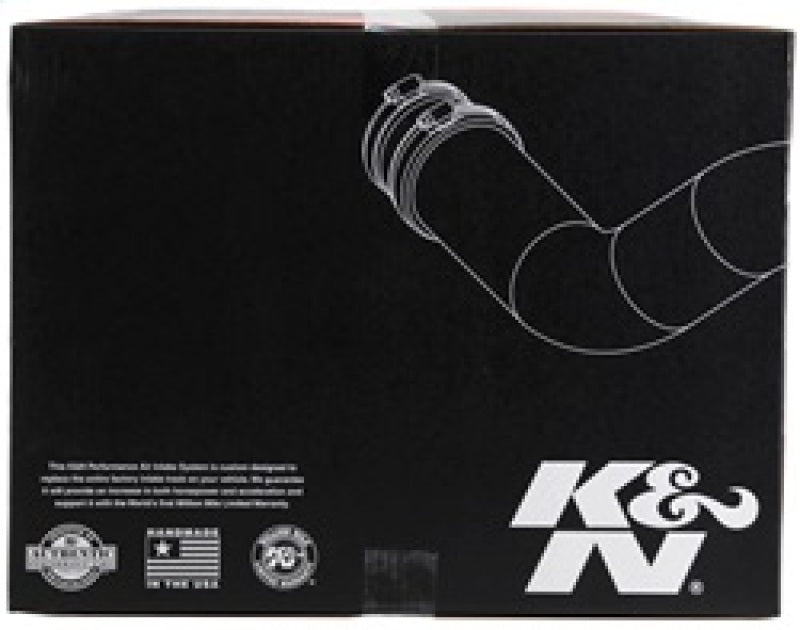 K&N Engineering black cold air intake kit for 2019 Chevrolet Silverado 1500 5.3L V8 engine with air filters and intake tubing.