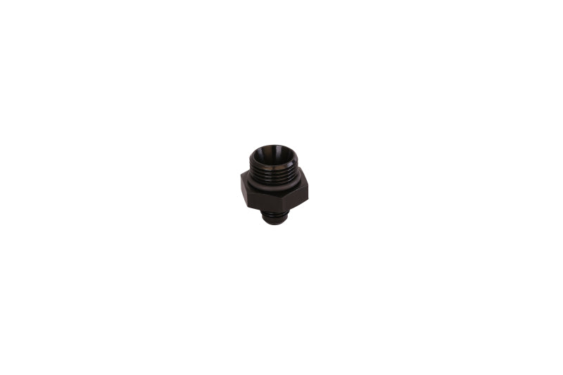 Aeromotive ORB-10 to AN-06 male flare reducer fitting showing metal fitting with threaded ends on a white background