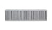Vibrant vertical flow intercooler with 27-inch width, 6-inch height, and 4.5-inch thickness, showcasing its core and fin design