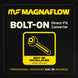 MagnaFlow catalytic converter direct fit for 2014-2016 GMC Sierra 1500 V6 4.3L, shown installed or ready for installation.