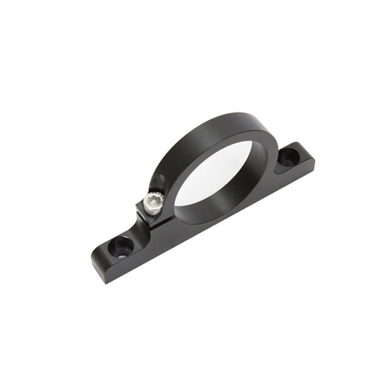 Snow Performance Snow Fuel Filter Mount for fuel filters, shown in a close-up image of the mounting bracket and filter connection.
