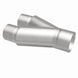 MagnaFlow Y pipe in aluminum, smooth trans Y-2.5/3 x 10 design, for automotive exhaust systems, shown in image.