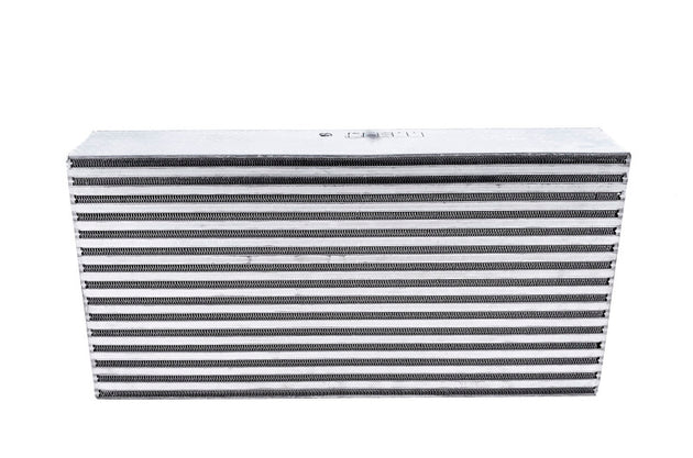 Garrett 24-inch by 12.11-inch air intercooler for high-performance vehicles, 950 HP compatible, with finned cooling surface
