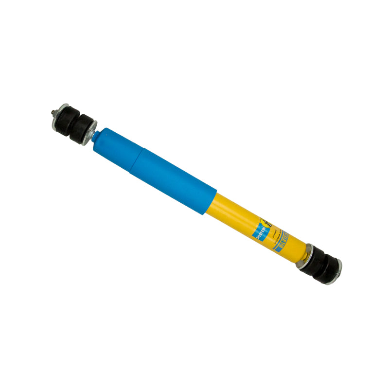 Bilstein B6 Performance rear monotube shock absorber for 2004-2009 Chevy Kodiak V8 truck, showing the shock with mounting hardware.