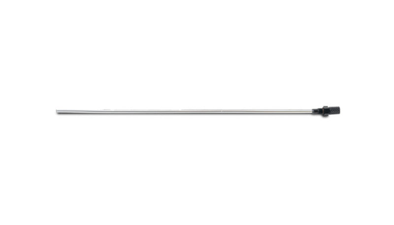 Vibrant replacement dipstick for medium oil catch can, showing the bright, durable plastic tool with measurement markings.