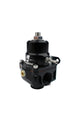 Aeromotive adjustable fuel pressure regulator with 3-15 PSI range, .313 valve, two -08 inlets and one -08 return inlet.