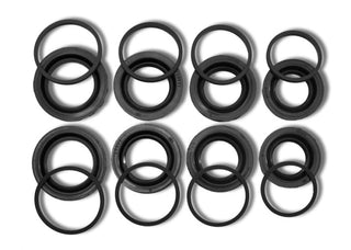 GiroDisc 2015+ Audi RS3 Sedan front brake caliper rebuild kit with components for 8V model, including pistons and seals.
