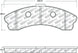 StopTech performance front brake pads for 2006-2009 Chevrolet Corvette Z06, high-performance brake pads for improved stopping power.