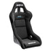 Black Sparco Evo QRT race seat with racing harness slots and supportive design, ideal for high-performance automotive racing.