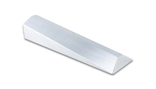 Vibrant I/C end tank for forced induction, made of 5052 aluminum, 4-inch wide, 22-inch long, 3.75-inch tall with vertical I/C core.