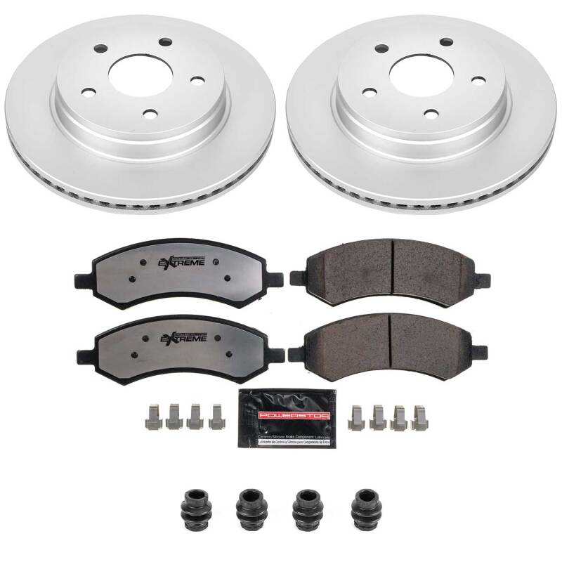 PowerStop Z36 coated brake kit for 2007-2009 Chrysler Aspen front truck and tow performance braking system