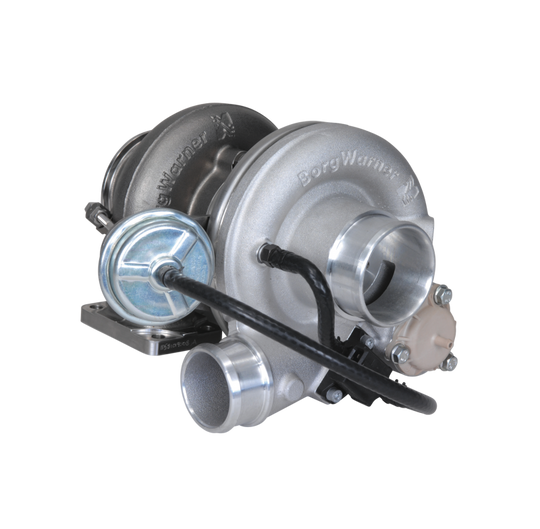BorgWarner Super Core EFR B1 6758 turbocharger super core assembly showing turbine wheel and compressor housing components.