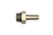 DeatschWerks 8AN ORB male to 3/8-inch male triple barb fitting with O-ring for fuel or oil lines.