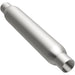 MagnaFlow muffler with 3.5-inch diameter and 18-inch length, featuring dual 2.25-inch inlet and outlet pipes, automotive exhaust component