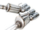 AWE Tuning axle-back exhaust system with chrome silver tips installed on a 2005-2007 Chevrolet Corvette C6 6.0L.