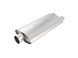 Borla 3-inch inlet dual 2.25-inch oval ProXS muffler with center and dual outlets, showcasing the sleek exhaust design.