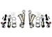 Granatelli 2.5-inch aluminized steel electronic dual exhaust cutout system with slip fit and band clamp for automotive performance.