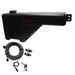 Snow Performance 10-gallon water tank upgrade reservoir with braided SS line, brackets, solenoid, and 4AN fittings for automotive cooling.