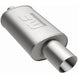MagnaFlow stainless steel muffler with tip, 14x5x8 inches, featuring dual outlets and polished finish, suitable for vehicle exhaust system.