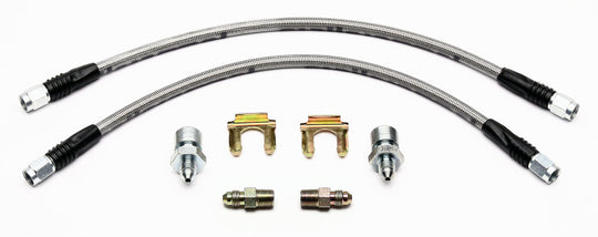 Wilwood rear brake line kit for 2007-up GM 1500/2500 trucks with 14.25-inch rotors, includes flexible brake lines.