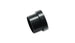 Vibrant aluminum -3AN tube sleeve fitting with vibrant orange exterior, designed for high-performance automotive fluid connections.