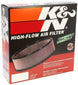 K&N Engineering custom oval drop-in air filter with 11.5-inch length, 8.125-inch width, and 2-inch height, designed for vehicle airflow.