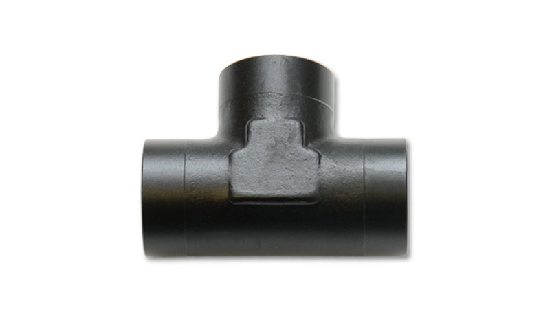 Vibrant -6AN 938 female tee aluminum fitting for high-performance automotive fluid connections, shown in metallic finish