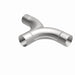 MagnaFlow 2.50-inch stainless steel smooth transition T connecting pipe with 90/90 degree bends, automotive exhaust component.