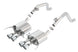 Borla catback exhaust system for 2014-2015 Chevy Corvette C7 with quad rear tips, without AFM and NPP, rear section.