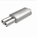 MagnaFlow stainless steel muffler with tip, 14x5x8 inches, featuring 2.25/3 inlet and outlet, designed for vehicle exhaust systems.