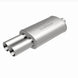 MagnaFlow stainless steel muffler with tip, 14x5x8 inches, featuring 2.25/3 inlet and outlet, designed for vehicle exhaust systems.