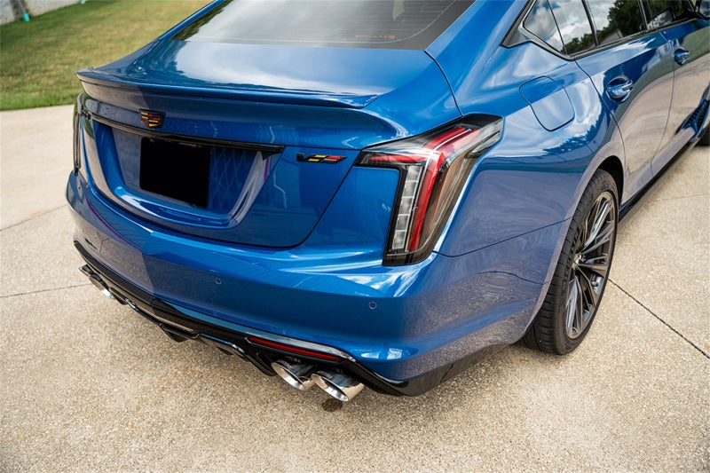 CORSA Performance Corsa 22-25 Cadillac CT5 V Blackwing cat-back exhaust with twin 4.5-inch tips and double X-pipe, active exhaust system