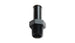 Vibrant aluminum 1/8in NPT to 1/4in barb straight fitting for plumbing and fluid systems, showing the fitting's shape and threading.