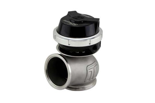 Turbosmart WG50 Gen V Pro-Gate 50 wastegate with black finish, 7psi boost pressure, used in turbocharged engines.