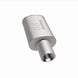 MagnaFlow stainless steel muffler with tip, 14x5x8 inches, 2.25/4 inch inlet and outlet, automotive exhaust part.