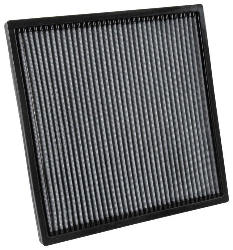 K&N cabin air filter for 2010-2015 Chevrolet Camaro V6 and SS V8 models, designed to improve interior air quality.